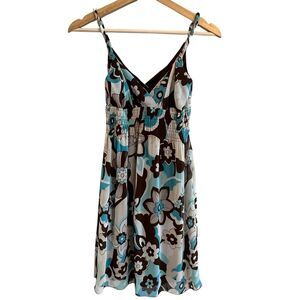 B Darlin Y2K Babydoll Womens Dress Size 3/4 Floral Empire Waist 90s Retro Casual